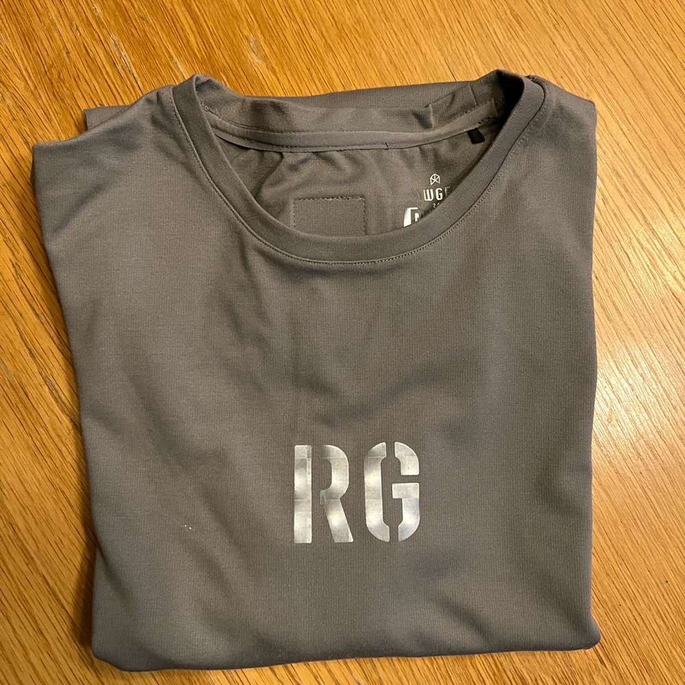 RAW GEAR GREY FITTED TEE SHIRT